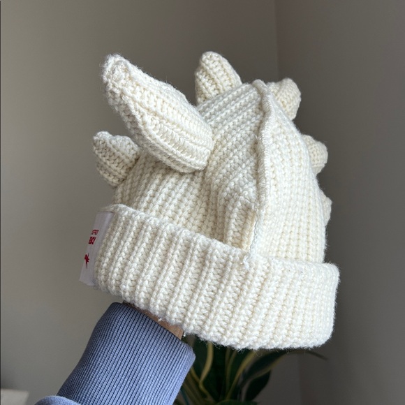 Charles Jeffrey LOVERBOY Off-White Chunky Dragon Beanie - Picture 9 of 14